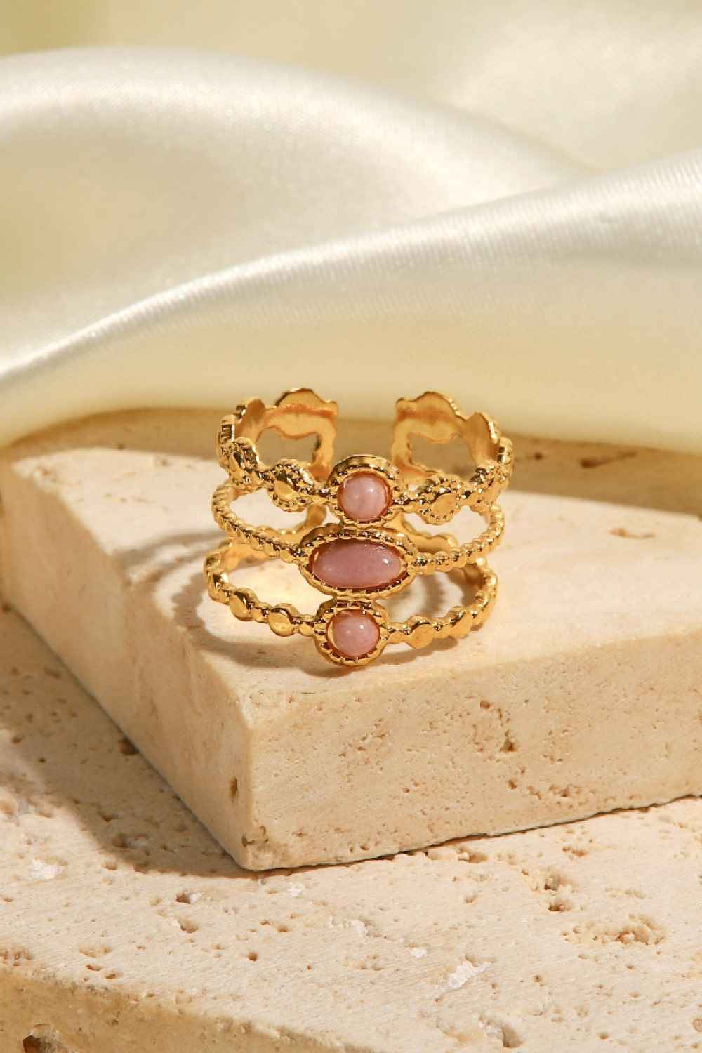 Trendy Triple Band Steel Ring