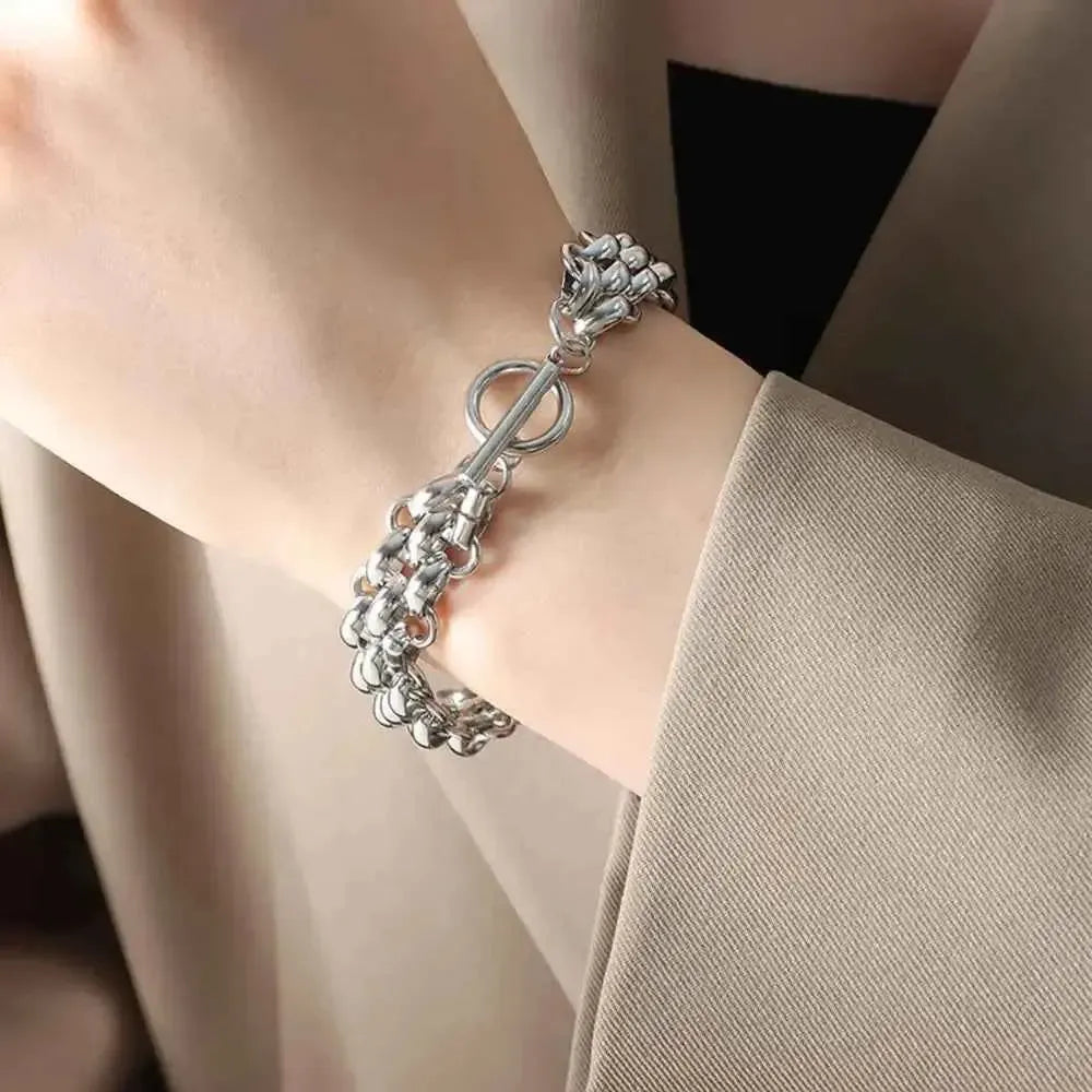 Hypoallergenic Gold Toggle Bracelet