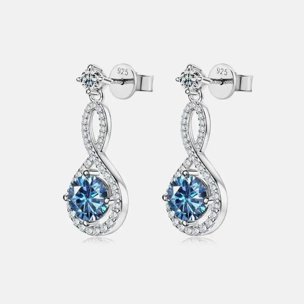 1 Carat Moissanite Silver Studs