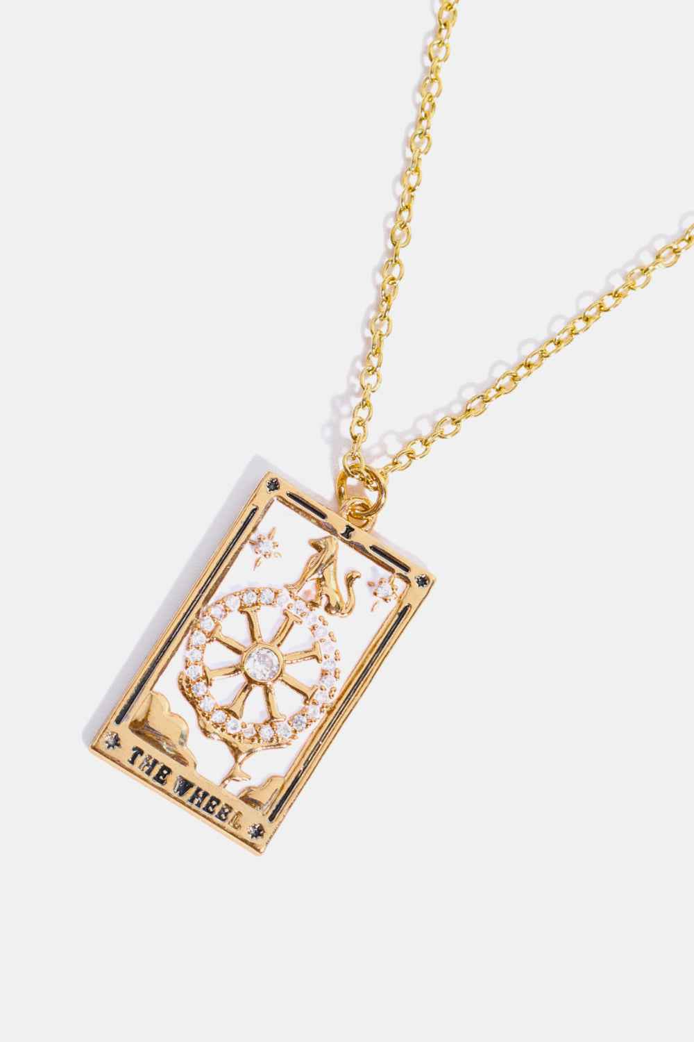 Tarot Card Pendant Stainless Necklace