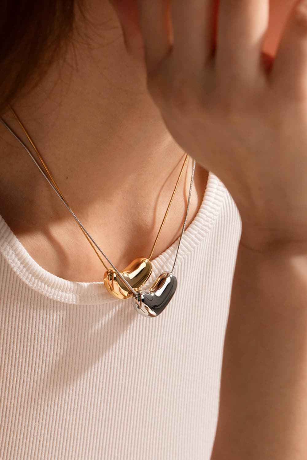 18K Gold-Plated Heart Necklace