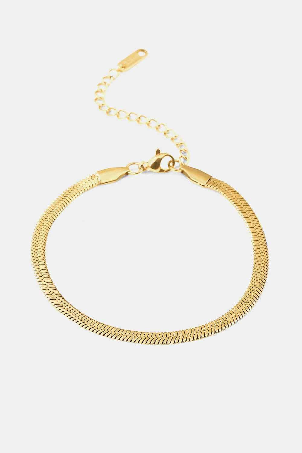 Herringbone Stainless Steel Bracelet