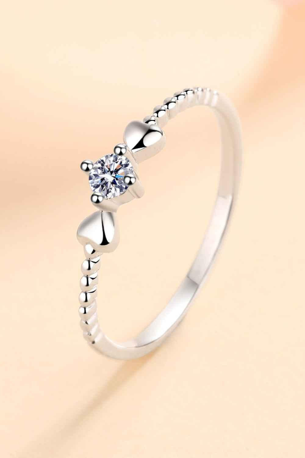 Adored Moissanite Love Ring Women