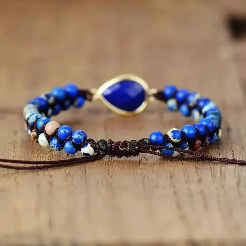 Handmade Triple‑Layer Teardrop Bracelet