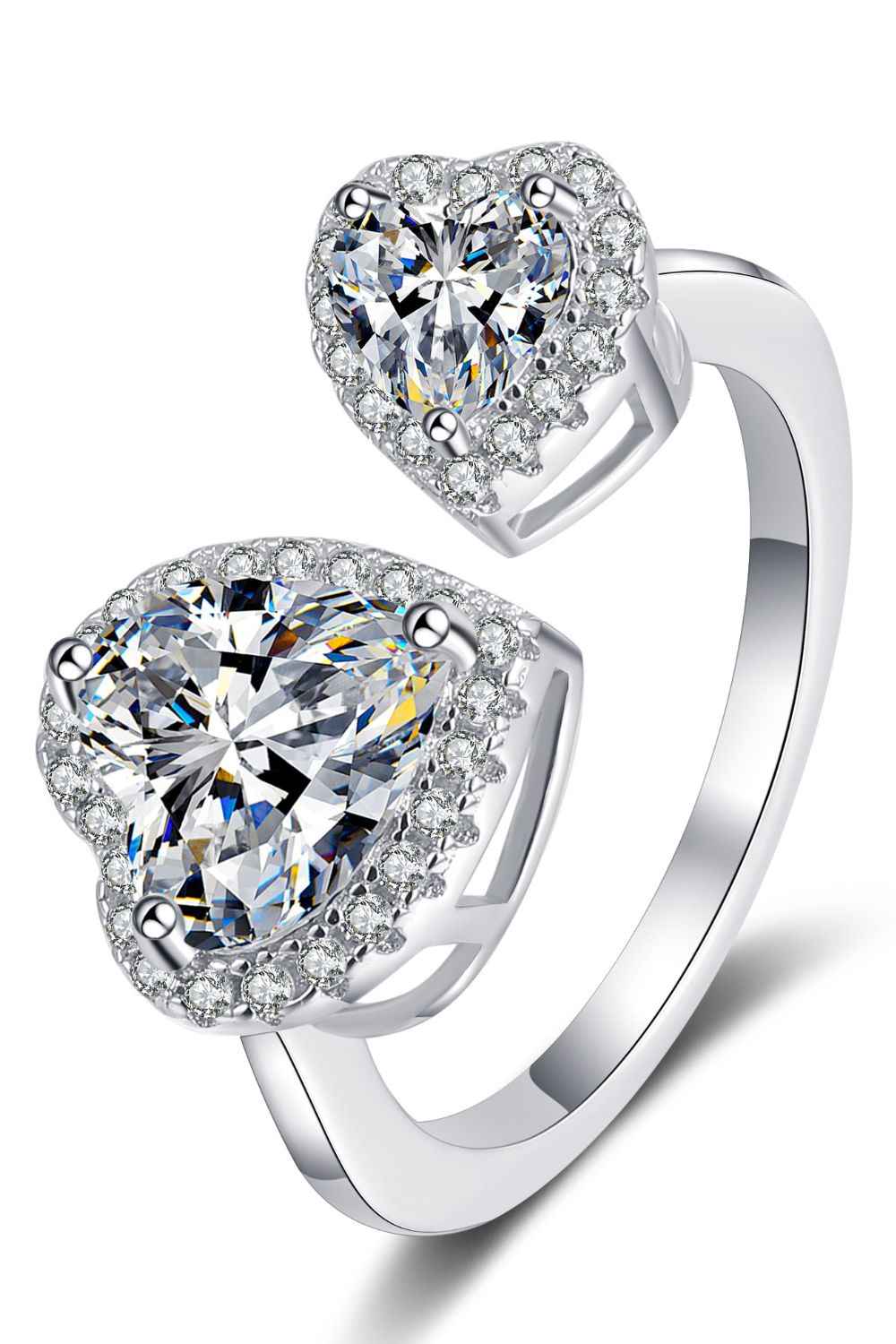 Romantic Heart Moissanite Jewelry