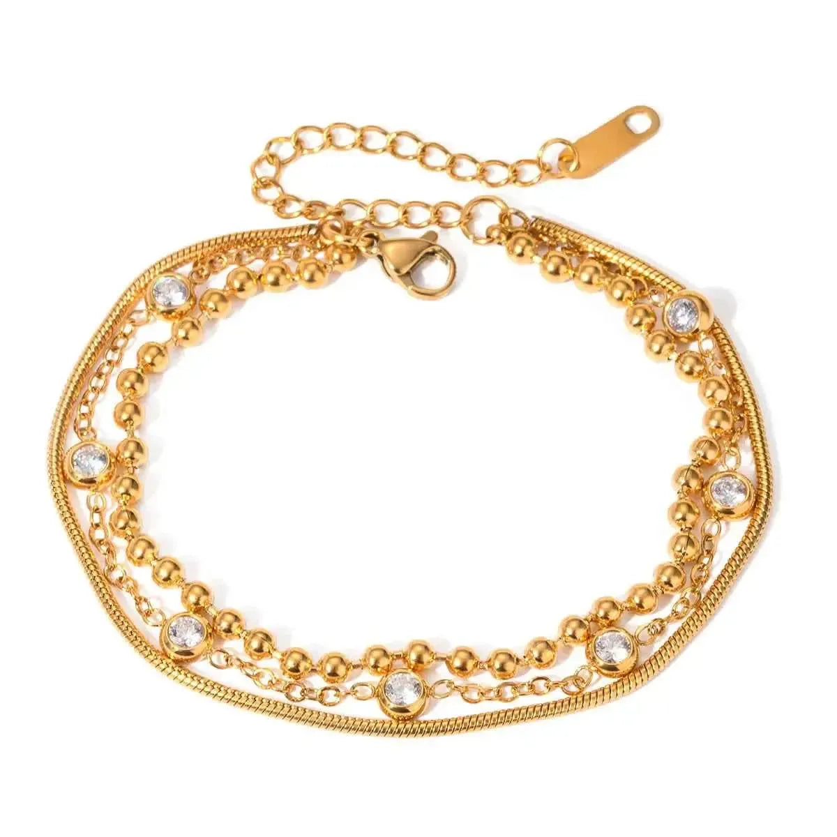 Lux Sparkle Layered Zircon Bracelet