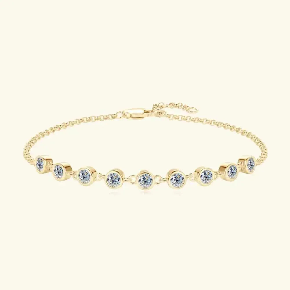 Sterling Silver Moissanite Bracelet