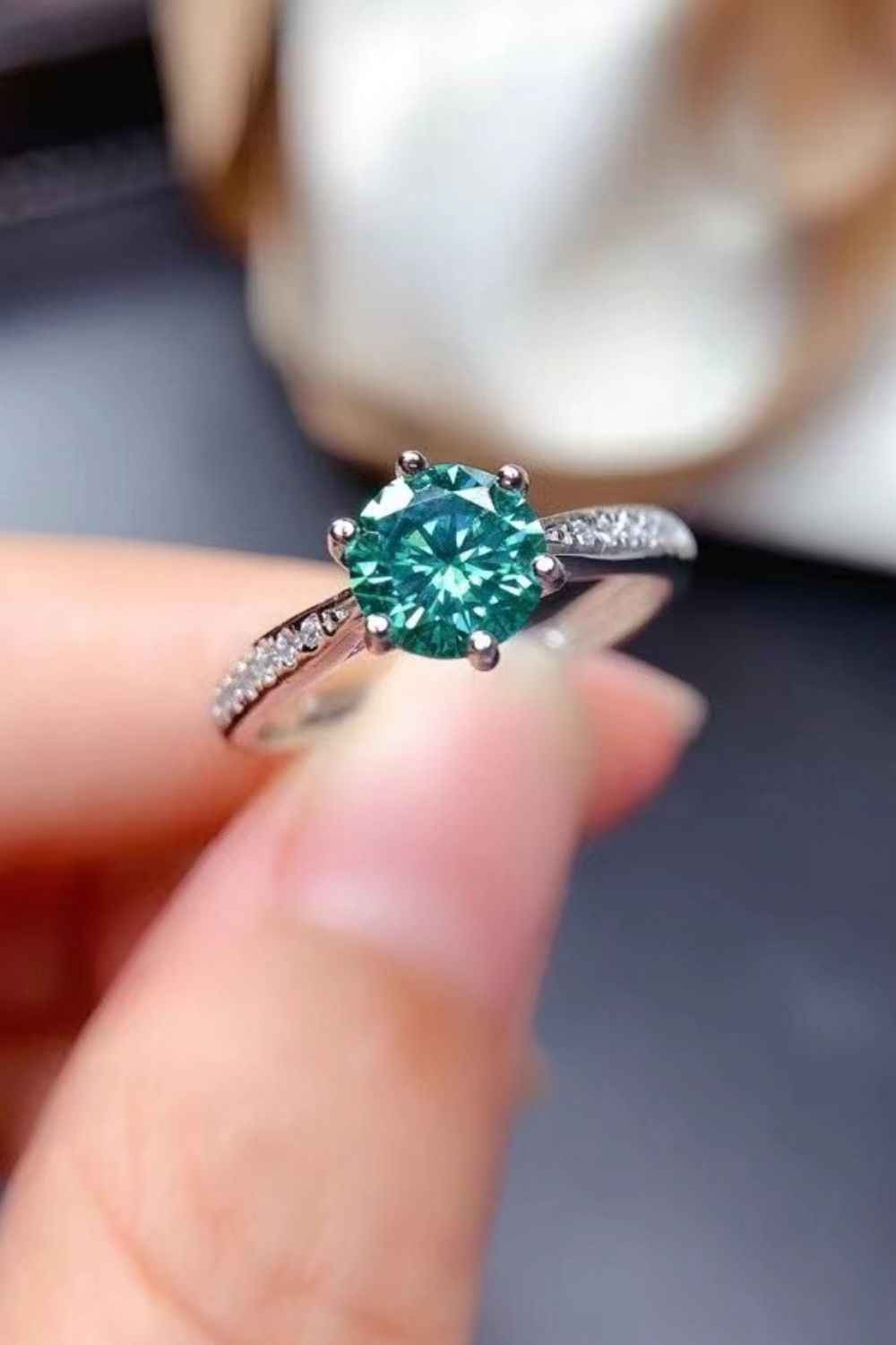 All For You 2 Carat Moissanite Engagement Ring