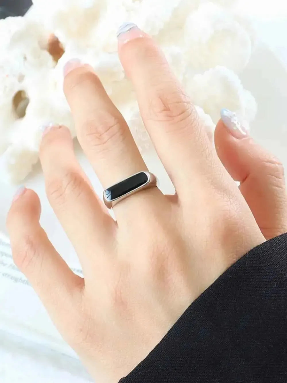 Titanium Oil Drip Ring – Bold & Modern