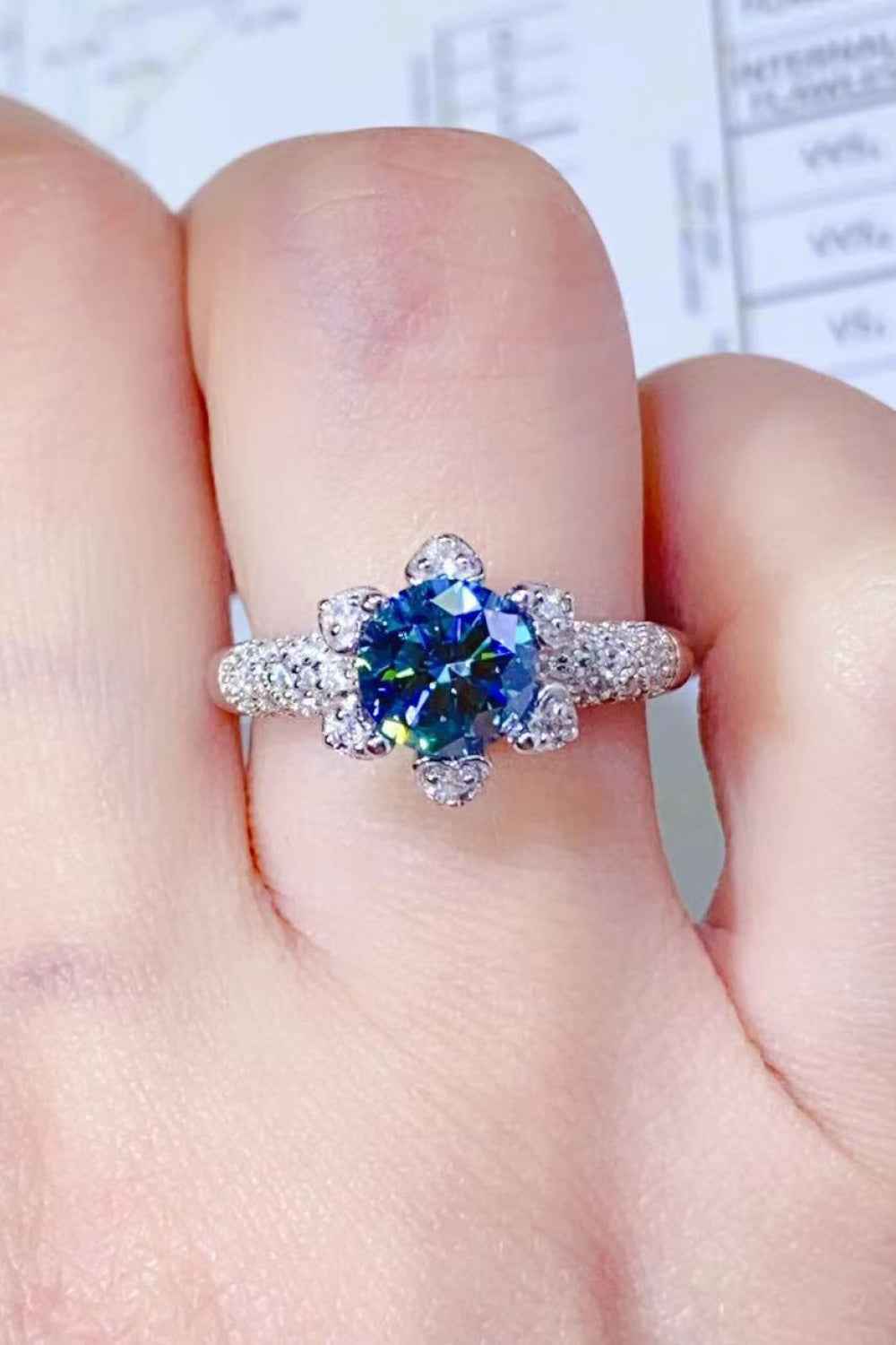 Luxury Sterling Silver Promise Ring