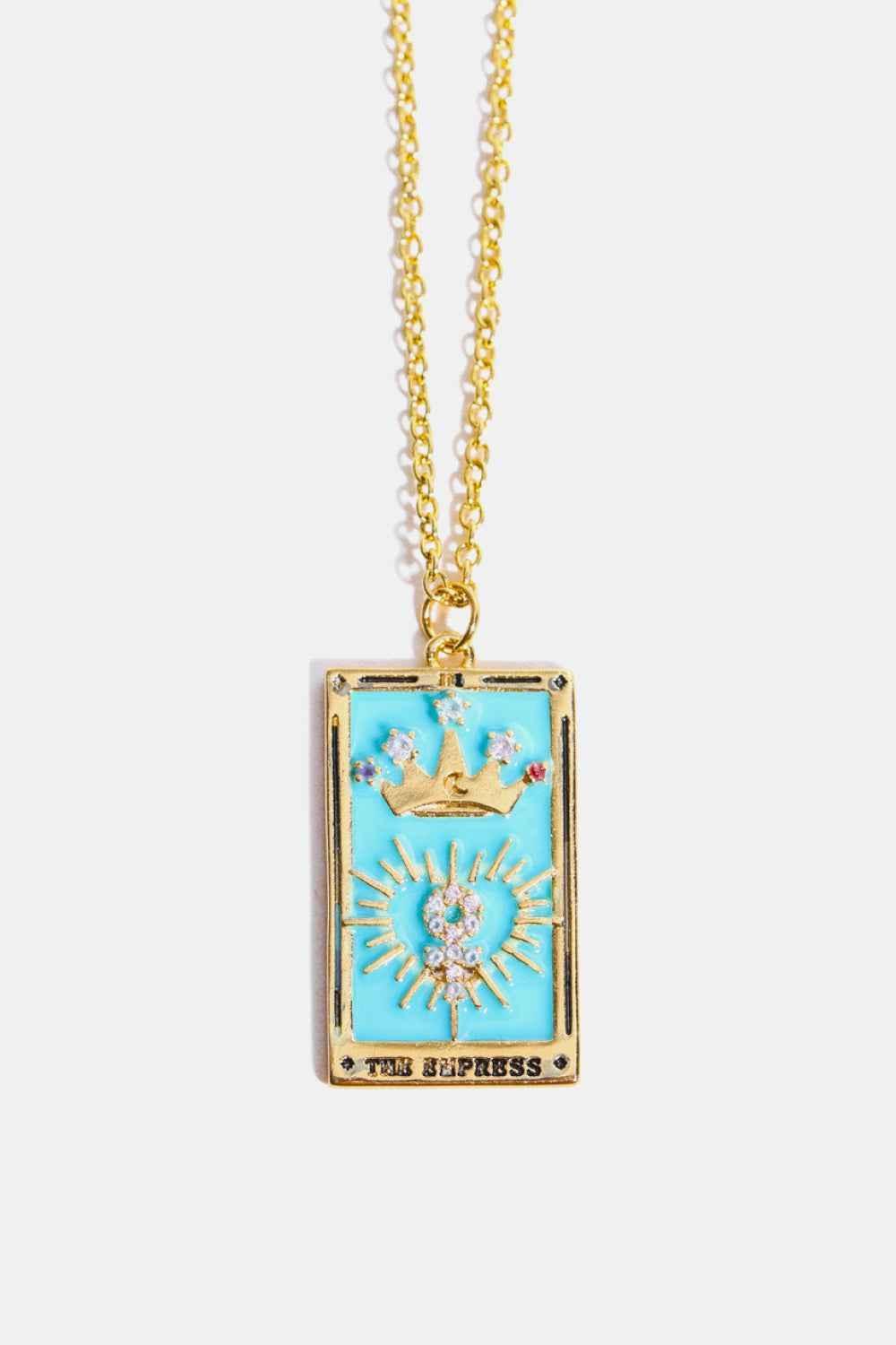 Tarot Card Pendant Stainless Necklace