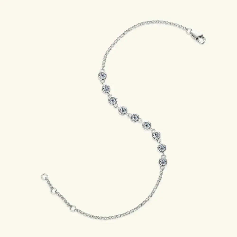 Sterling Silver Moissanite Bracelet