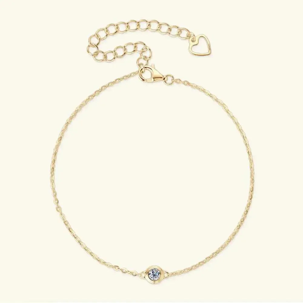 Classic Moissanite Sterling Bracelet