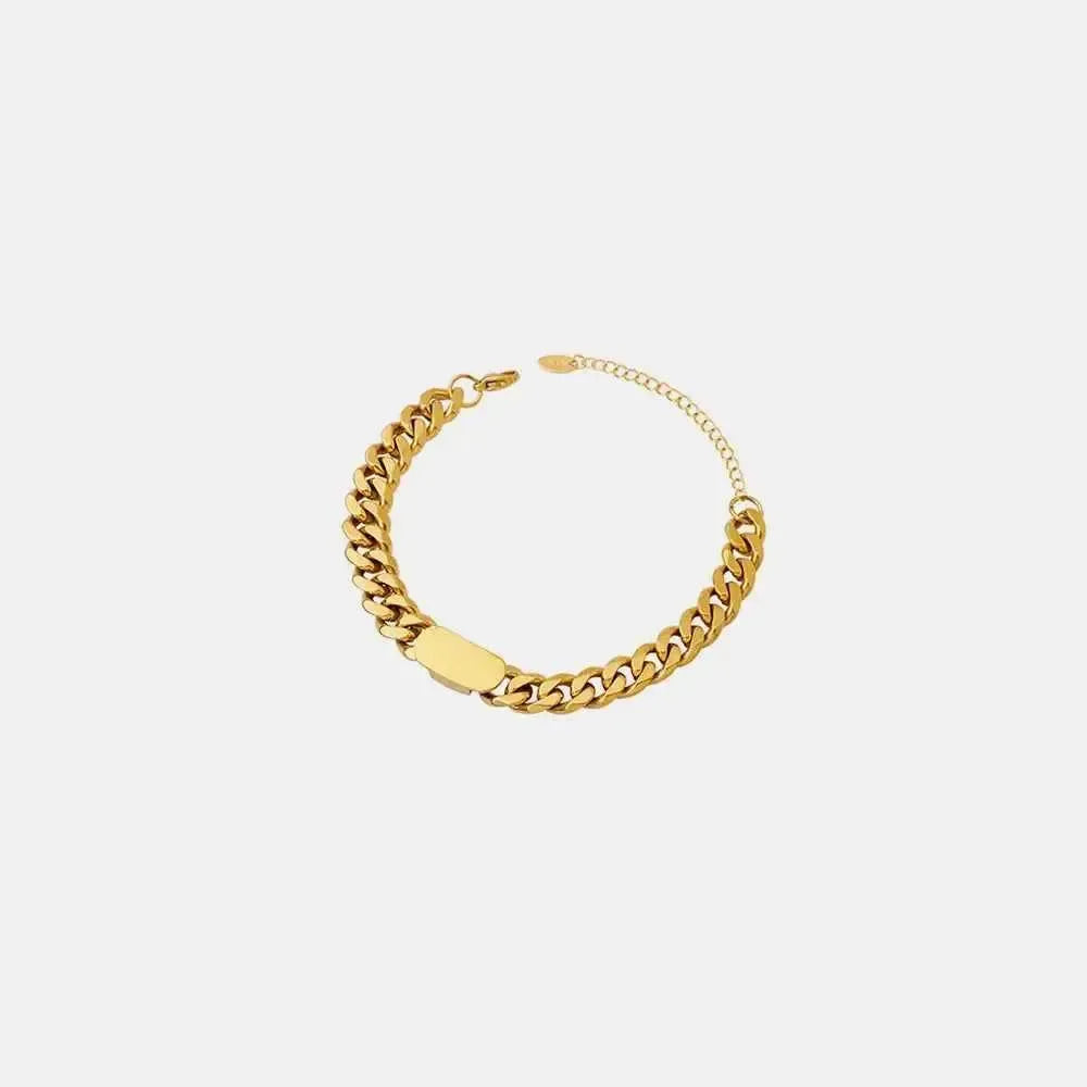 Lightweight Gold-Tone Titanium Bracelet