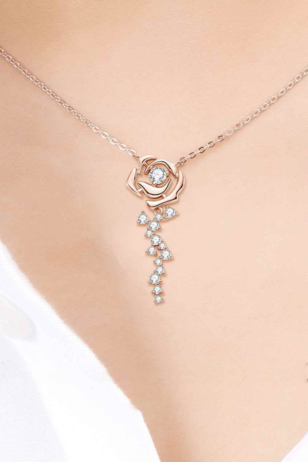Rose Gold 925 Sterling Silver Pendant