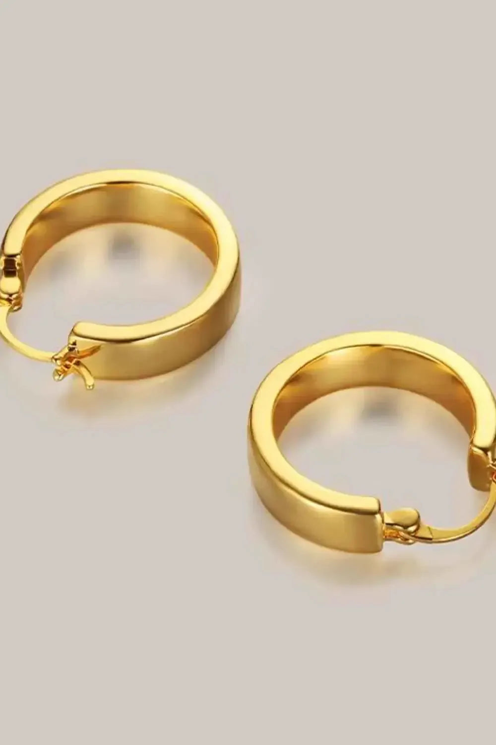 Dainty Gold-Plated Huggie Hoops