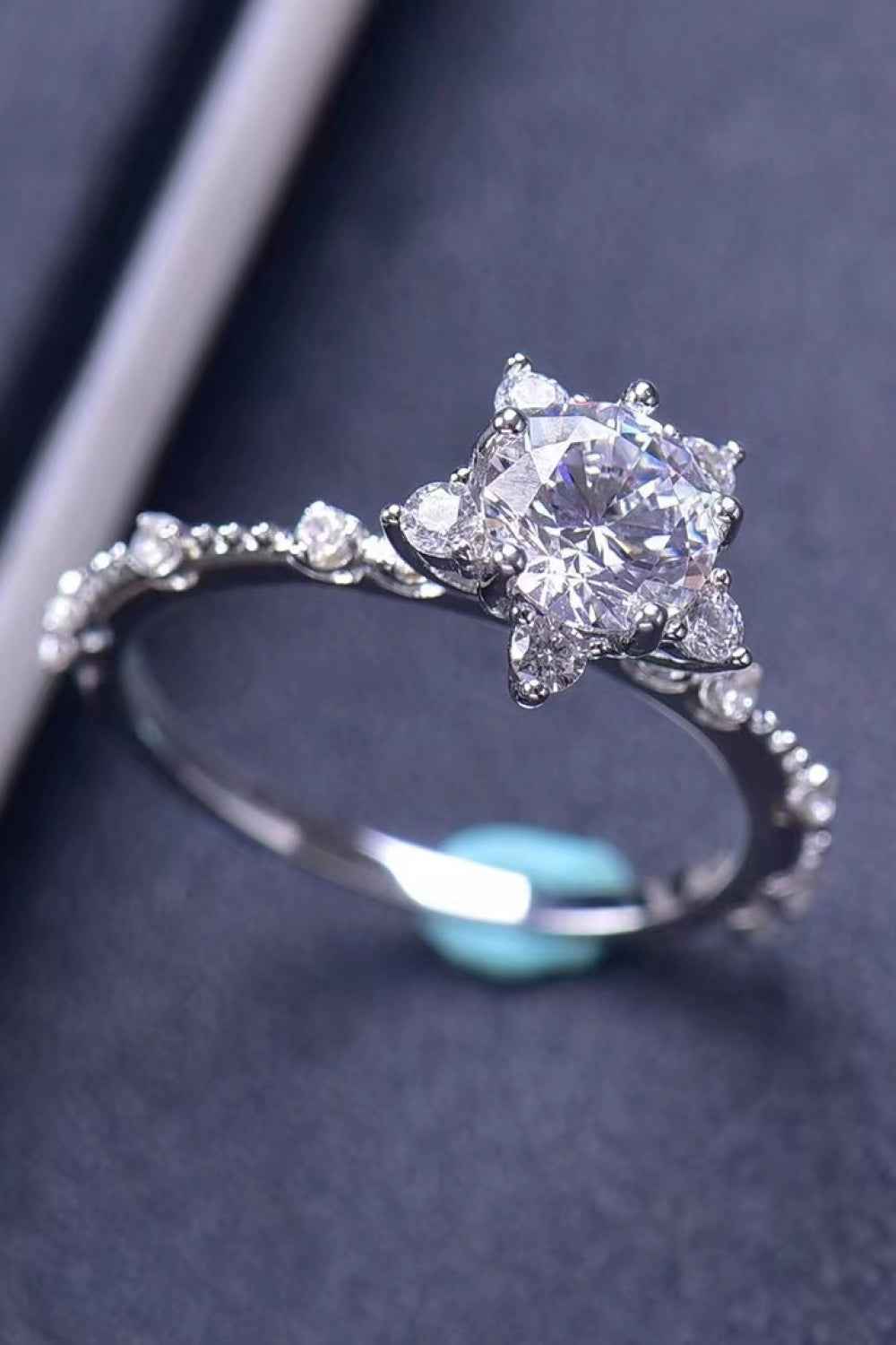 Elegant 6-Prong Moissanite Ring