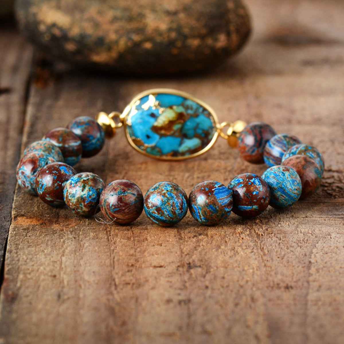 Artisan Stone Beaded Bracelet