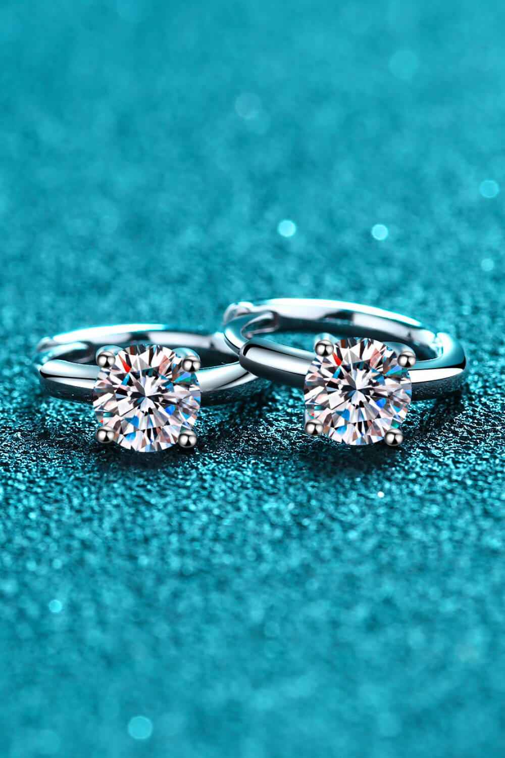 Classic Moissanite Huggies That Dazzle