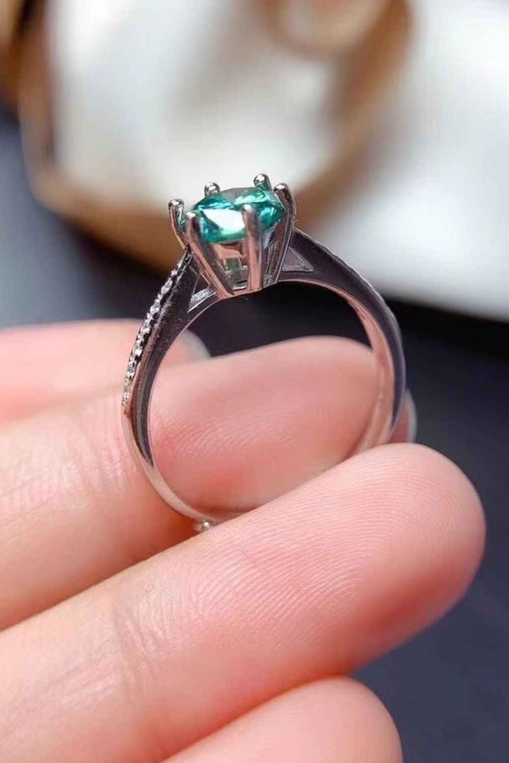 All For You 2 Carat Moissanite Engagement Ring