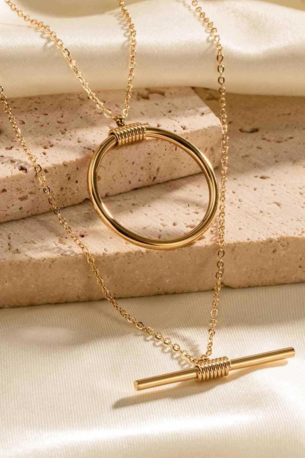 Sleek 18K Gold Double‑Layer Chain