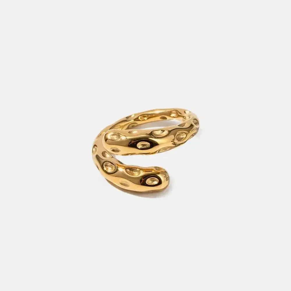 Modern Bypass Ring – Durable Gold Shine