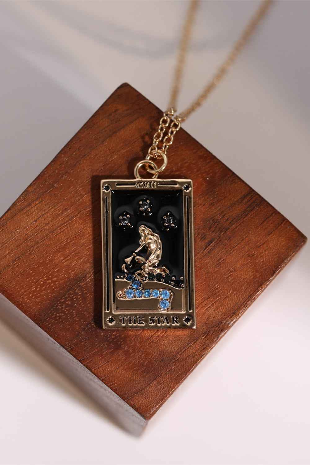 Tarot Card Pendant Stainless Necklace