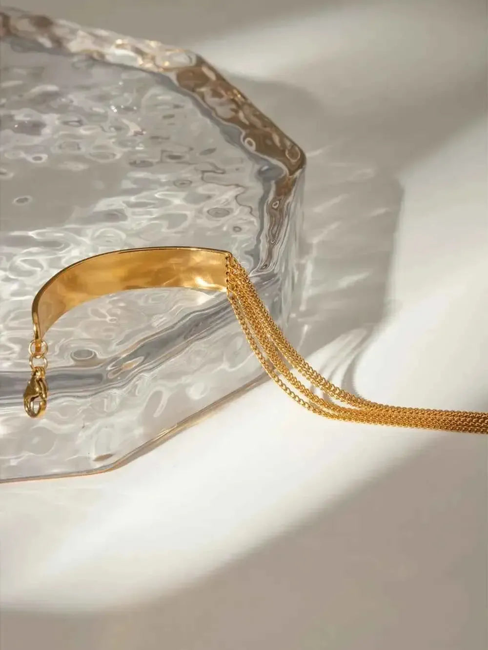 Slim Gold Wrist Chain Bracelet