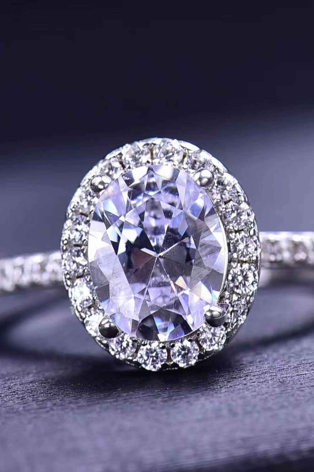 Elegant Platinum Plated Statement Ring