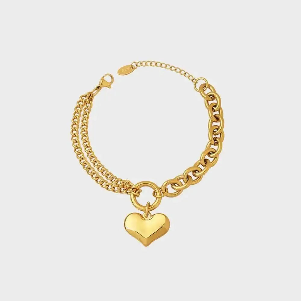 Chunky Half-Chain Titanium Bracelet