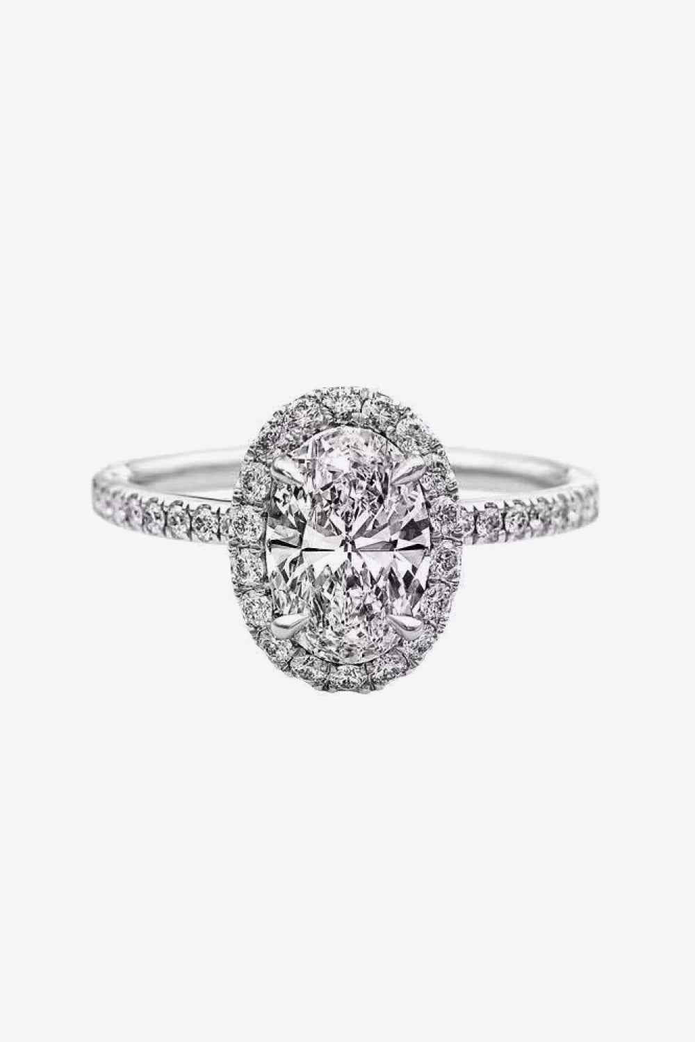 Elegant Platinum Plated Statement Ring