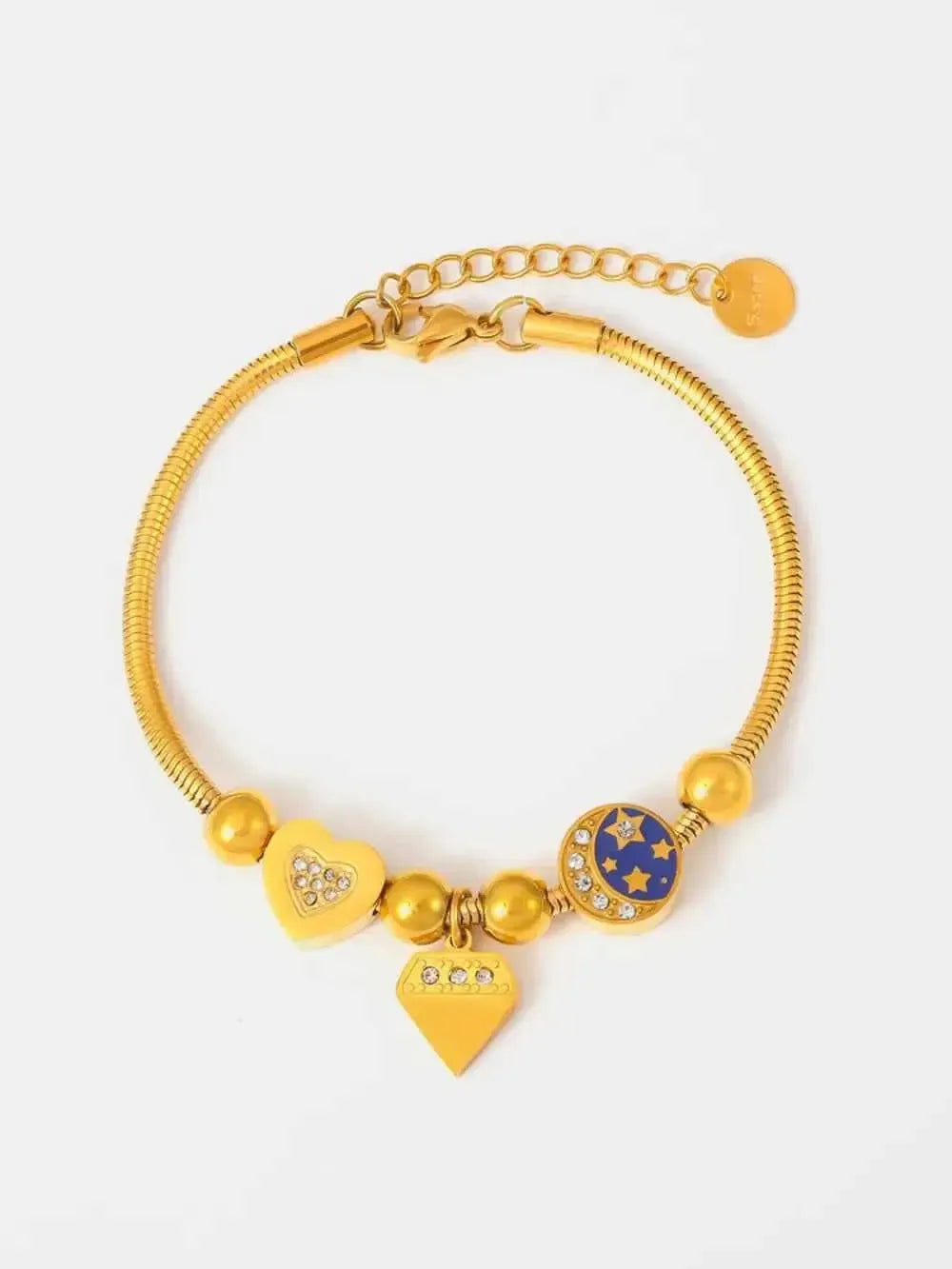 Elegant Rhinestone Charm Wristlet
