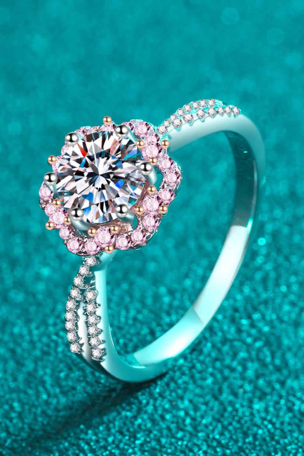 Romantic Flower-Shaped Statement Ring