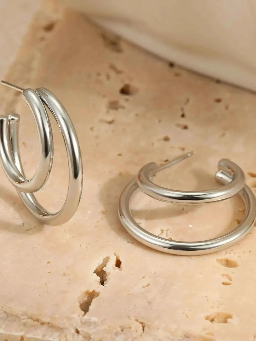 Classic Everyday Stainless Hoops