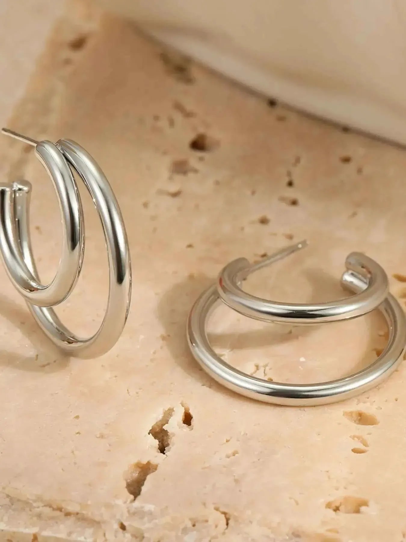 Classic Everyday Stainless Hoops