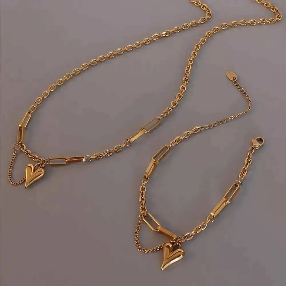 Lightweight Gold Heart Necklace