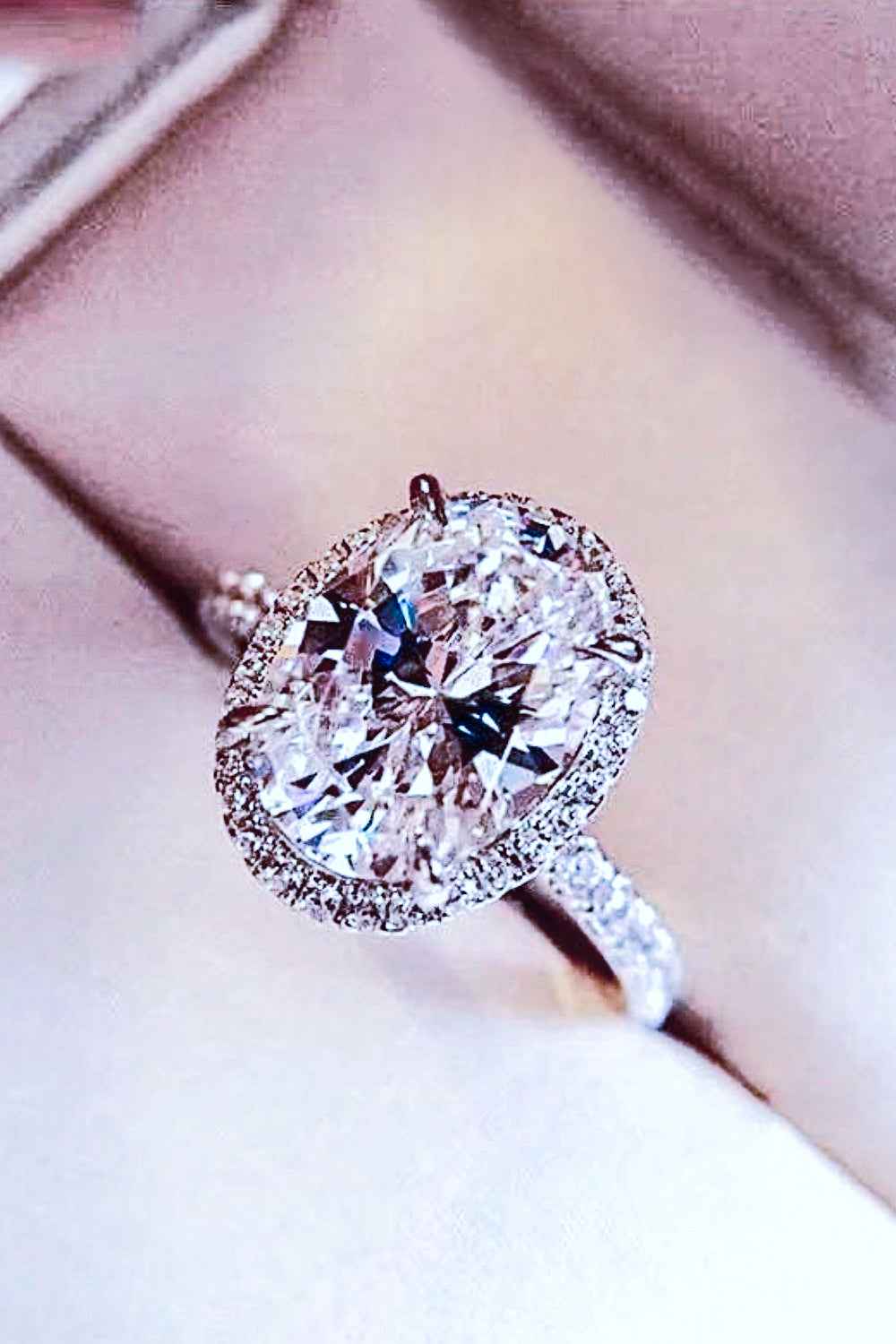 Elegant Platinum Plated Statement Ring