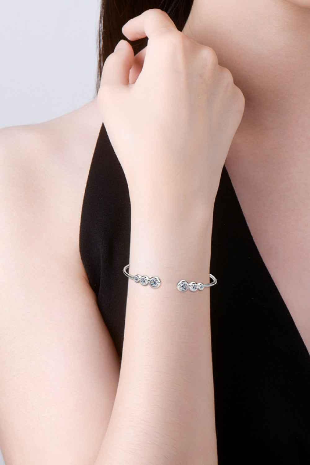 1.8ct Moissanite Silver Bracelet