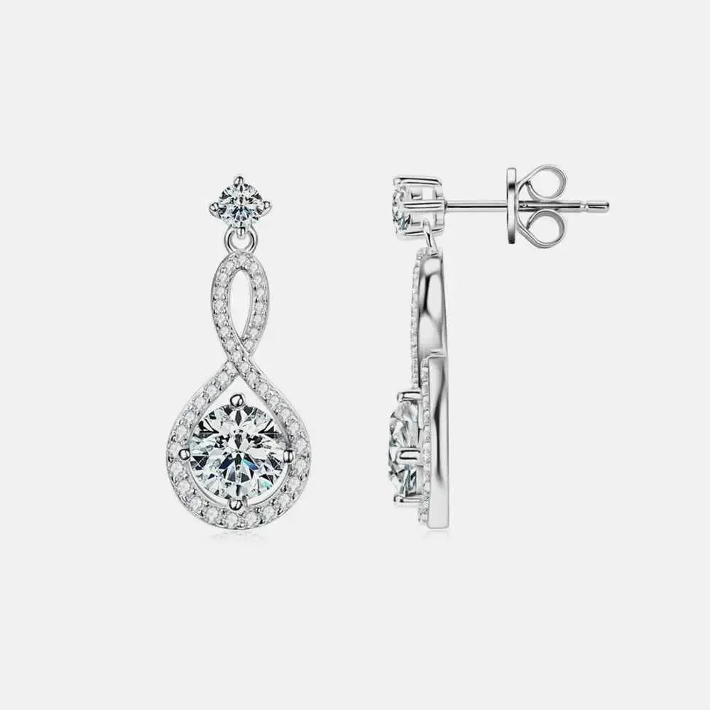 1 Carat Moissanite Silver Studs