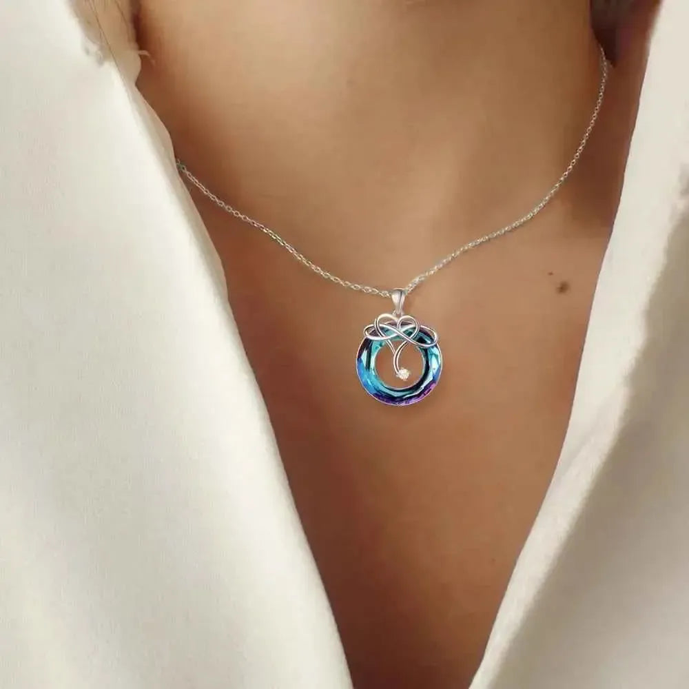 Silver Crystal Healing Pendant