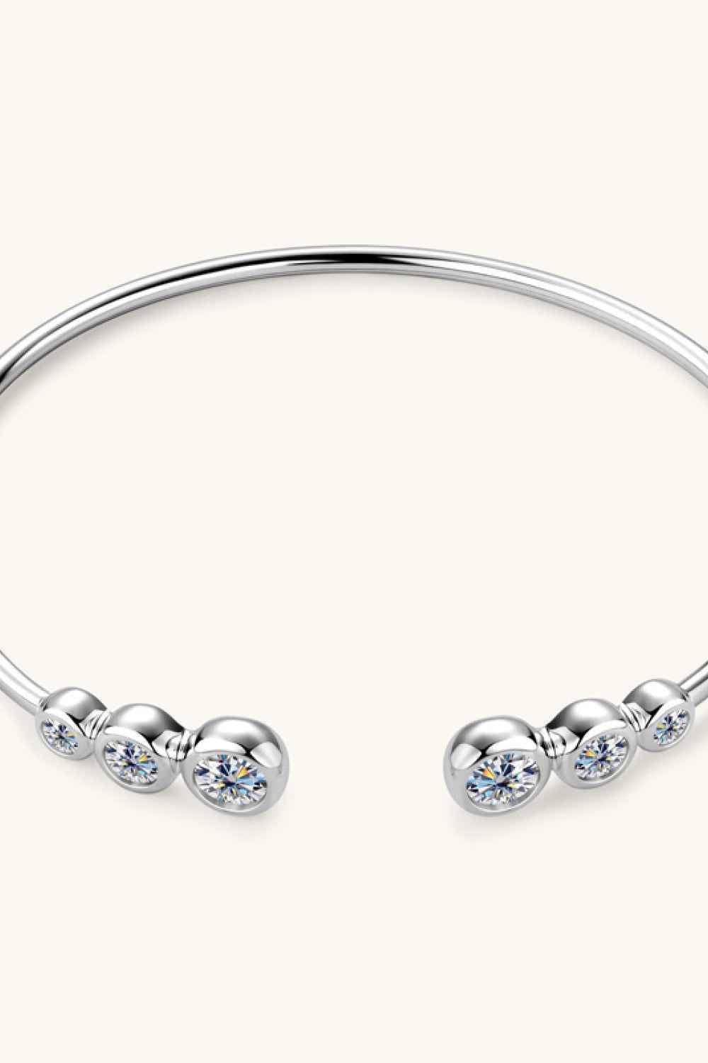 1.8ct Moissanite Silver Bracelet