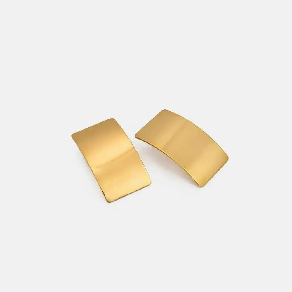 Sleek Rectangle Stainless Earrings