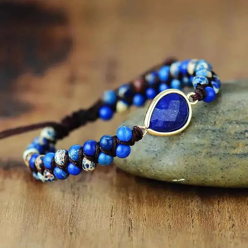 Handmade Triple‑Layer Teardrop Bracelet