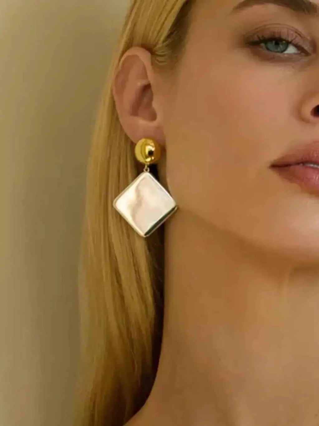 Modern Geometric Square Earrings