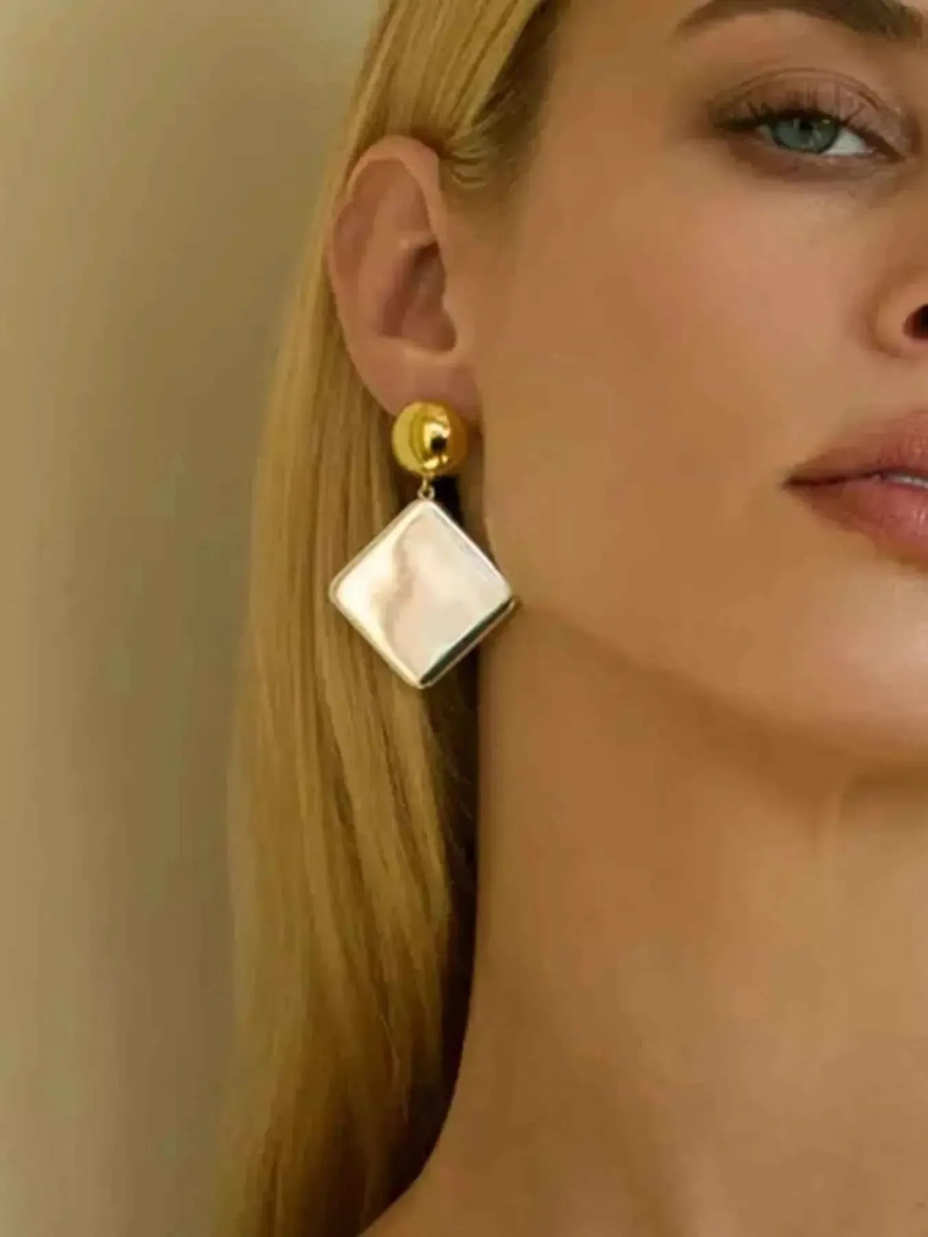 Modern Geometric Square Earrings