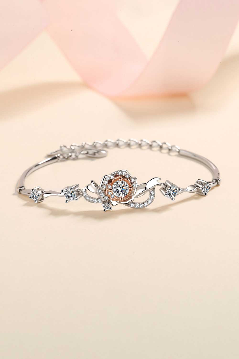 Classic Silver Moissanite Tennis Bracelet