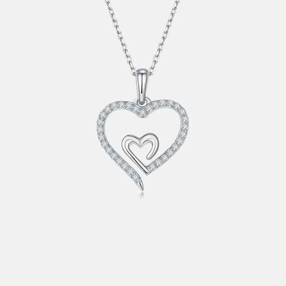 Romantic Heart‑Shape Moissanite Pendant