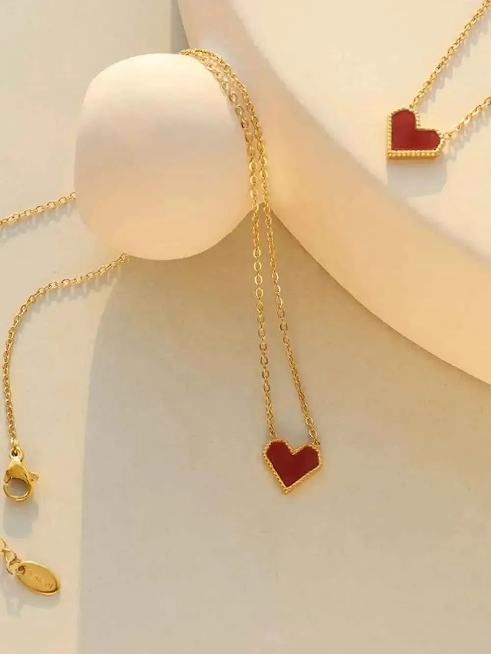 Hypoallergenic Titanium Steel Heart Charm