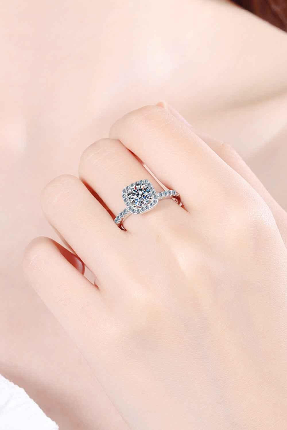 Engagement-Ready Square Ring