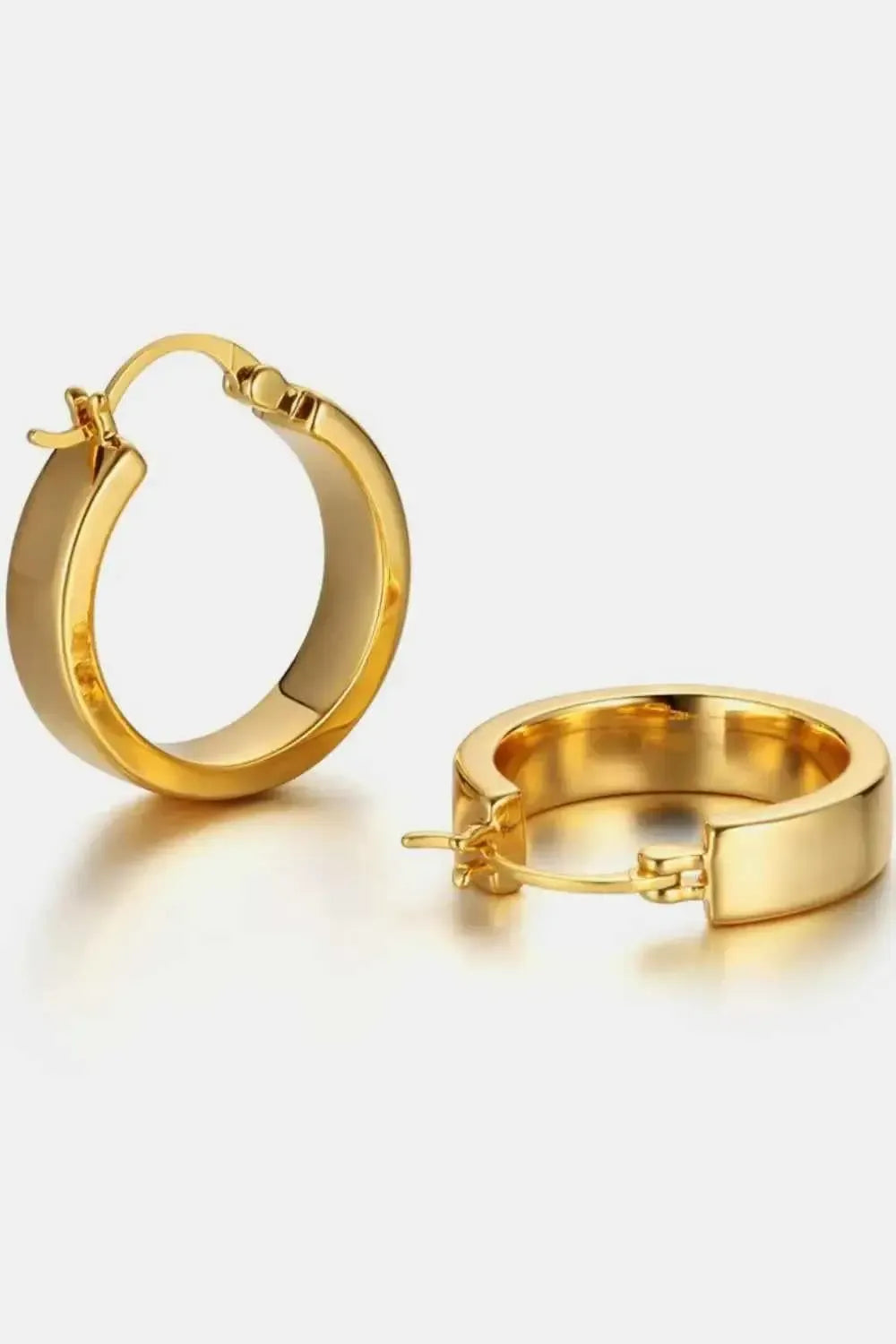 Dainty Gold-Plated Huggie Hoops
